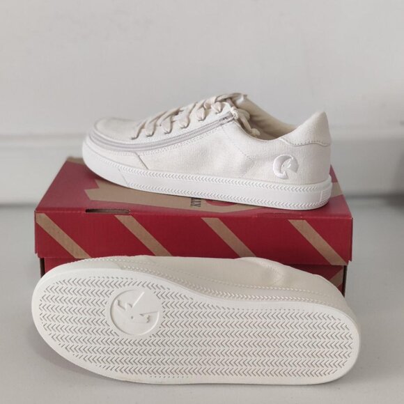 NEW Billy Footwear Mens Sneaker Low Top Zip Up Natural Adaptive Size 8.5 M KF292 - Picture 3 of 7